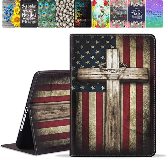 American Flag and Cross