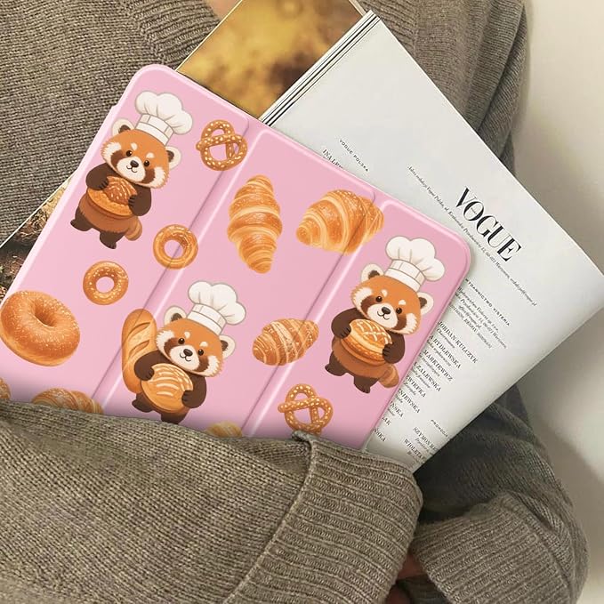 Cute Red Pandas Baking Bread