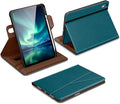 DTTO for iPad A16 Case iPad 11th / 10th Generation Case (2025/2022) 360 Degree Rotating Premium Leather Folio Stand Cover with Pencil Holder Light Blue