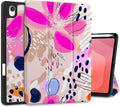 DONGKE Case for Samsung Galaxy Tab S11 5G 11 2025 Model (SM-X730/X736B) Slim Lightweight Trifold Stand Cover with S Pen Holder Auto Sleep/Wake Soft TPU Shockproof Back Floral Artistic