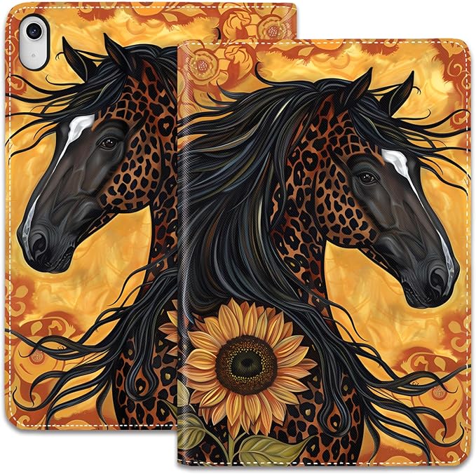 Horse Leopard Print Sunflower