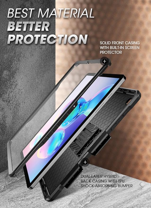 SUPCASE for Samsung Galaxy Tab S6 Lite Case 2024/2022/2020 (Unicorn Beetle Pro) [Built-in Screen Protector &amp S Pen Holder &amp Kickstand] Rugged Protective Case for Galaxy Tab S6 Lite 10.4 Inch