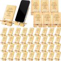 Ripeng 36 Pcs Employee Appreciation Gifts Bulk Bamboo Phone Stand for Desk Office Worker Thank You Gift for Administrative Assistant Team Coworkers Staff Nurse Teacher Week (Awesome Reminder)