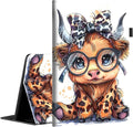 Case for Amazon Kindle Fire Max 11 Case (13th Generation 2023 Release) 11Slim Fit Foldable Standing Cover Case with Auto Sleep/Wake for Fire 11 Max TabletHighland Cow Cute Leopard Bow Baby Cow