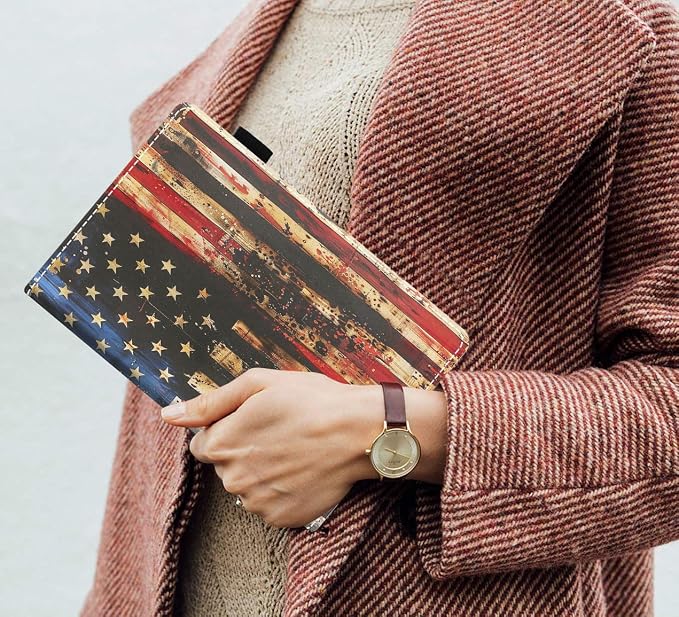 Retro Wooden American Flag