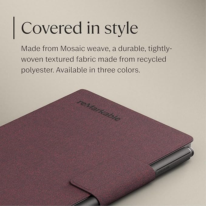 reMarkable Book Folio Mosaic Weave - Burgundy for reMarkable Paper Pro Move