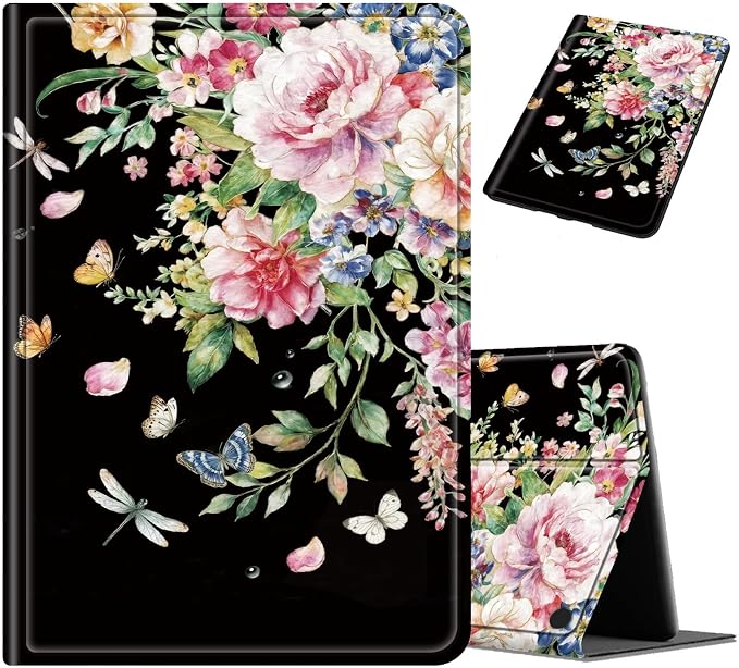 Black Floral Butterfly