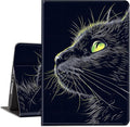 Case for Kindle Paperwhite 12th Generation 7 &amp Kindle ColorSoft Signature Edition PU Leather Protective Cover with Auto Sleep/Wake for Kindle Paperwhite 2024 – Black Cat