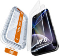 X-it 2 Pack Screen Protector for iPhone 17 Pro 6.3 with Auto-Alignment Kit Anti-Reflective Auto Dust Removal Scratch Shatter &amp Drop Resistance Tempered Glass Full Edge Coverage Case Friendl