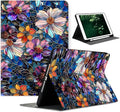 Compatible with iPad Air 13 inch Case (M3 2025 /M2 2024)/12.9 inch Case (6th/5th/4th/3rd 2022/2021/2020/2018) with Pencil HolderAuto Wake/Sleep Protect CoverArtistic Stained Glass Floral