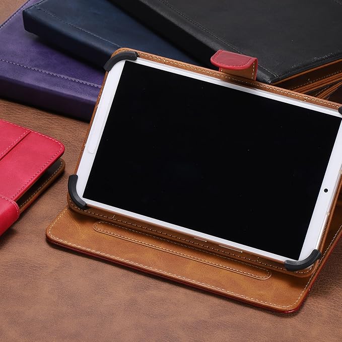 Tablet Case (11.8 x 8.5 Inch) - PU Leather Folio Standing Protective Case Universal Protective Cover Case for 11-12.4 Inch Tablet Blue