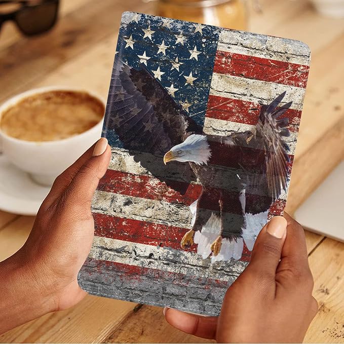 Military Wall Graffiti USA Flag Bald Eagle