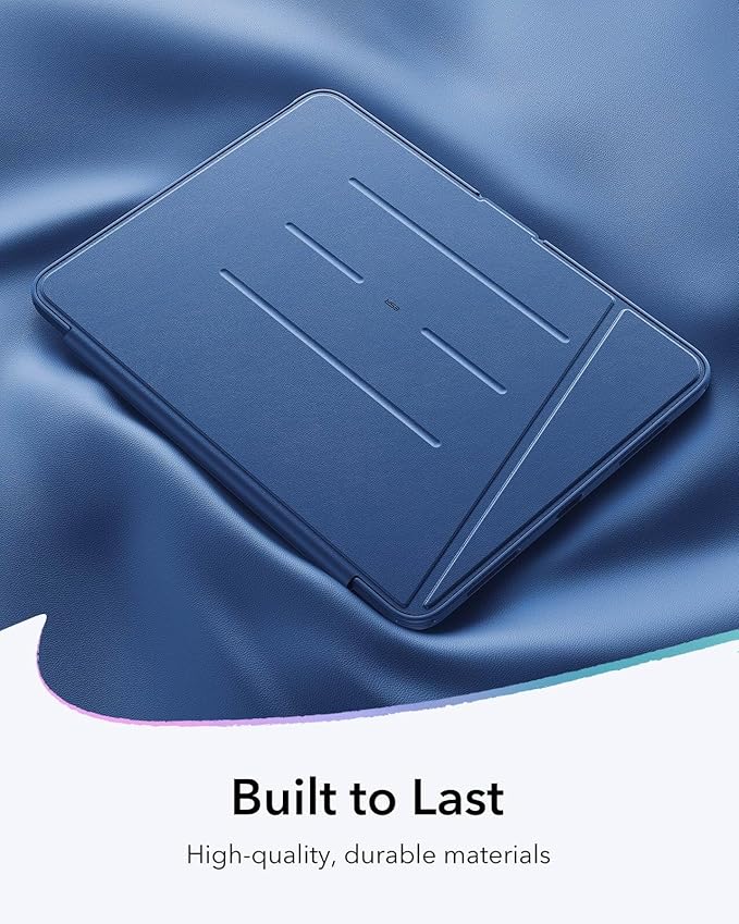 ESR for iPad Air 13 Inch Case M4/M3/M2 (2026/2025/2024) Vertical Stand Cover Multi Stand Angles Ultra-Stable Case with Pencil Holder Flip Series Blue