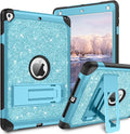 YINLAI Case for iPad 9.7 InchiPad 6th 5th Generation CaseiPad air 2 Case with Kickstand Holder Glitter Bling Kid Girl Women Shockproof Protective Cover for iPad 6th 5th Gen/iPad Air 2rd Gen Blue