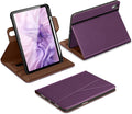 DTTO for iPad A16 Case iPad 11th / 10th Generation Case (2025/2022) 360 Degree Rotating Premium Leather Folio Stand Cover with Pencil Holder Purple