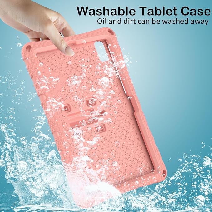 Case Compatible with Lenovo Tab M10 Plus 10.3 Inch/K10 10.3 TB-X606F/TB-X606X/TB-X6C6F/TB-X6C6XLightweight Shockproof Case EVA Foam Cover Stand Cover for Boys Girls(Pink)