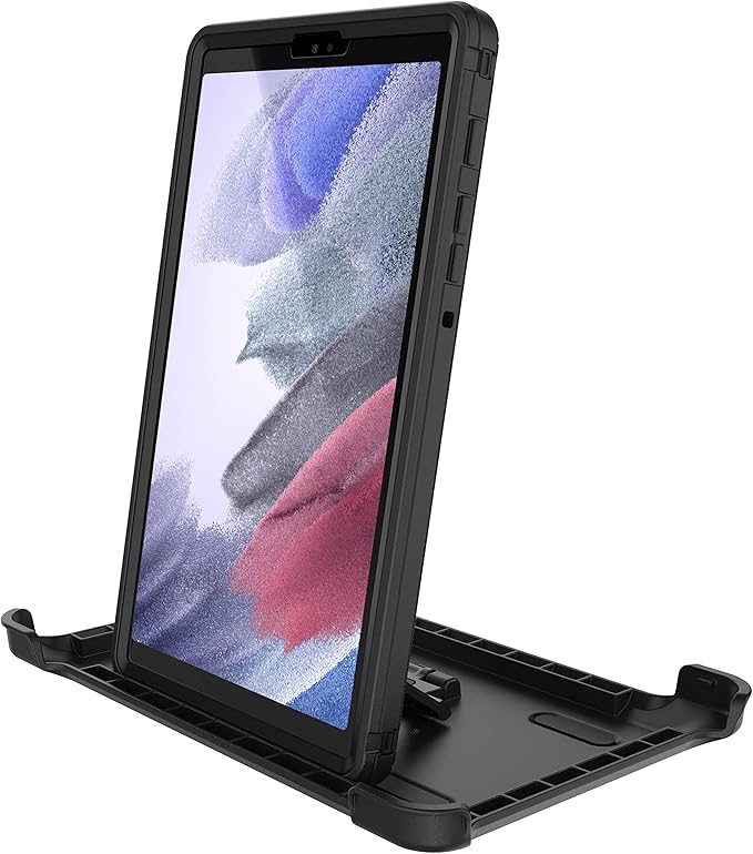 OtterBox Defender Series Case for TAB A7 LITE - Single Unit Ships in Polybag Ideal for Business Customers - BLACK Rugged Durable Multi-Layer Protection