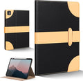 iPad Case for iPad mini 7th/6th Gen 8.3 inchLeather Folio Cover with Pencil HolderAuto Wake/Sleep Adjustable StandMagnetic Buckle Closure Protection Case-Single Strap Black
