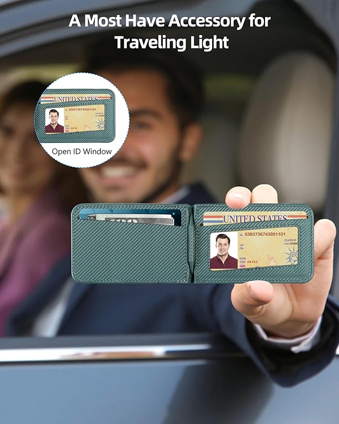ExtreLife For Magsafe Wallet Adjustable Stand and Open ID Window Magnetic Wallet for iPhone 17/16/15/14 Pro Max/14 Pro/14/14 Plus/13/12 Series 9 Cards Green