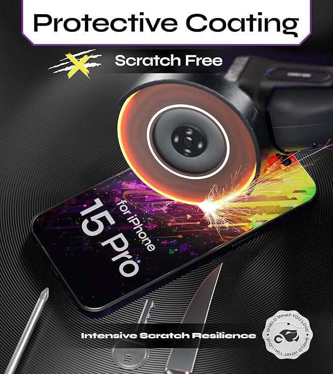 Defenslim for iPhone 15 Pro Privacy Screen Protector (2Pack) Easy Auto-Dust &amp Align Install Kit 6.1 Tempered Glass 9H Hardness Privacy Protection Case Friendly SpyShield