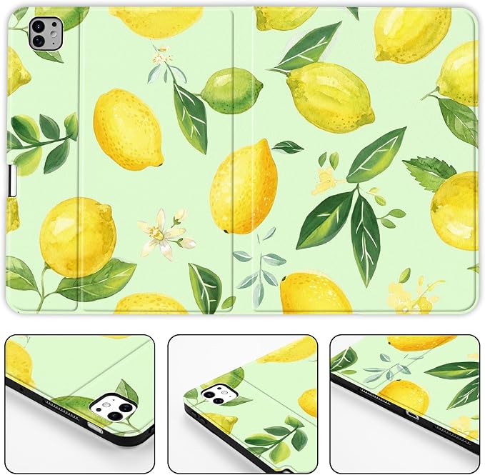 Green Background Lemon