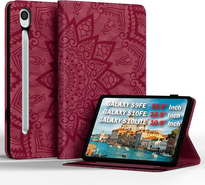 Floral-Wine Red