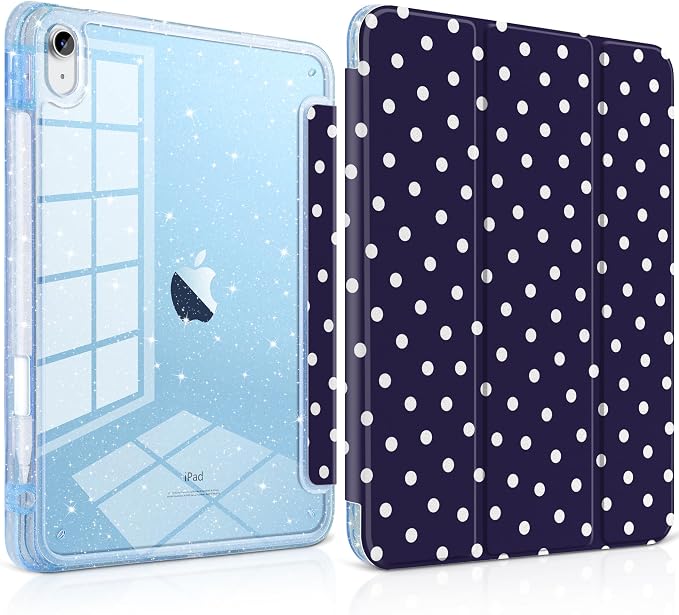 Navy Blue Polka Dot