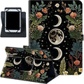 Rossy Universal 10.0 Tablet Case Universal Case for 9.6-10.5 Inch Android Tablet Slim PU Leather Stand Folio Shell Cover with 360 Degree Rotatable Kickstand Multiple ViewingFlower Moon Star