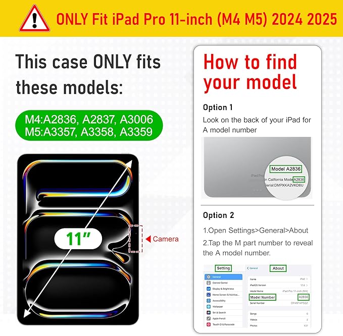 Mektron Case for M5/ M4 iPad Pro 11 inch 2025/2024 with Pencil Holder Compatible Models: A3357/A3358/A3359/A2836/A2837/A3006 Shockproof Cover Clear Shell Flowers &amp Adorable Lace