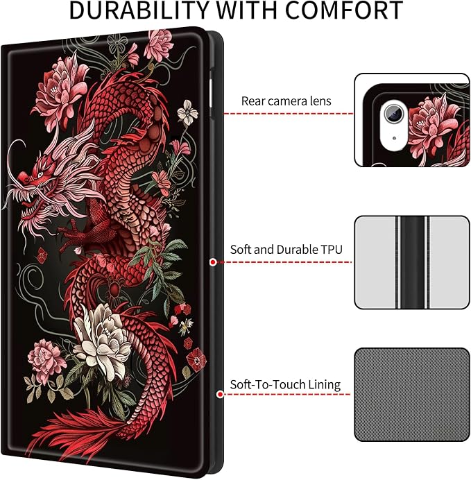 Flower Red Dragon