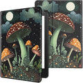 Case for All-New Kindle Paperwhite 12th Generation 7 inch 2024 &amp Kindle Colorsoft Signature Edition 2024 Lightweight Protective PU Leather Smart Stand Cover with Auto Wake Sleep - Mushrooms and Mo