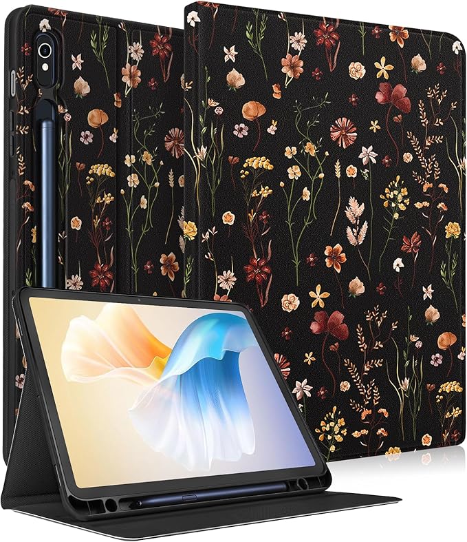 Black Retro Flower