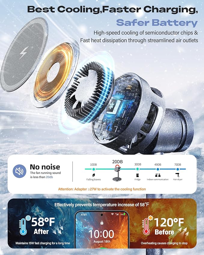 Magnetic Wireless Charger for Samsung Fast Qi2 Certified 15W 3 in 1 Charging Station TEC Cooling Compatible with Magsafe for Galaxy S26 Ultra/S25/Z Fold 7/Flip7 Samsung Watch Ultra/8/7Galaxy Buds