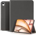 Leather Case for iPad Air 11 M4/M3/M2 (2026/2025/2024) &amp 10.9 5th/4th Gen (2020/2022) Leather Protective Shockproof Smart Cover with Adjustable Stand - Auto Wake/Sleep Dark Gray