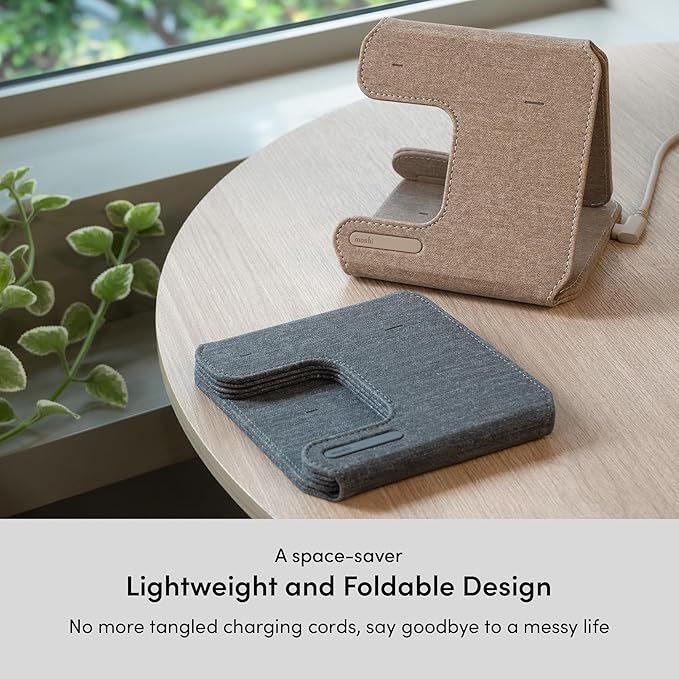 Taita M 3-in-1 Foldable Wireless Charging Station (Sandstone Brown)