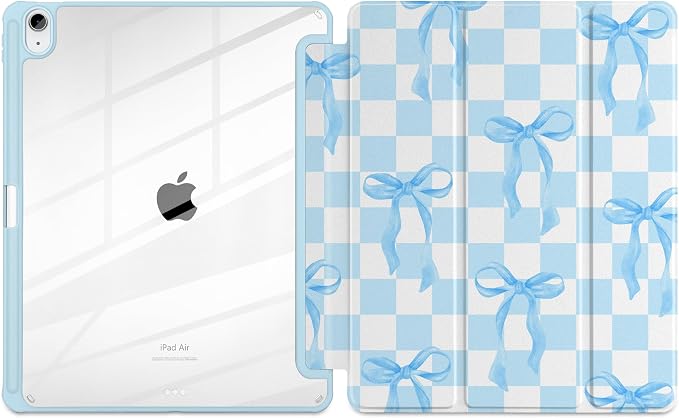 Blue&White Checkers&Bows