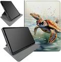 Case for Kindle Fire HD 8 &amp HD 8 Plus Tablet 8 (12th/10th Generation 2022/2020 Release)360 Degree Rotating Swivel Stand Protective Cover for Fire HD 8 TabletWatercolor Sea Turtle