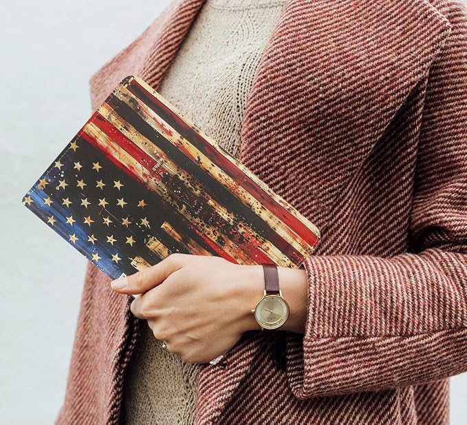 Retro Wooden American Flag
