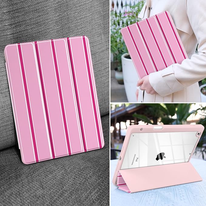 Magenta & White Stripes