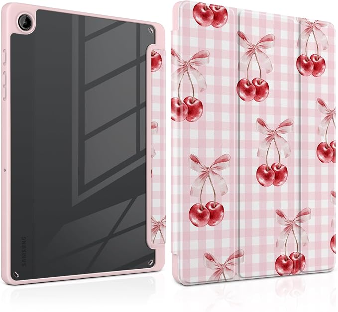 Pink Checkerboard & Cherries