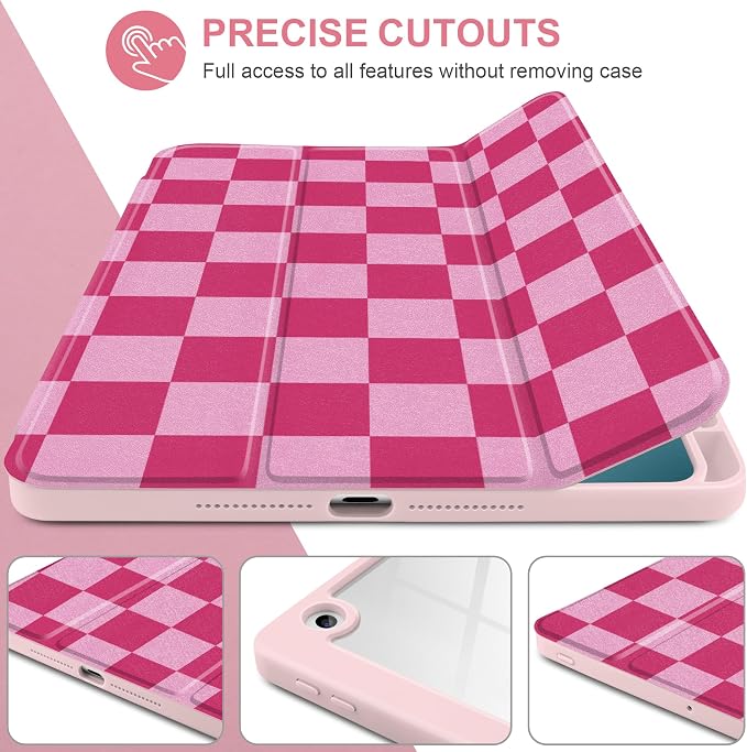 Rose & Light Pink Checkerboard