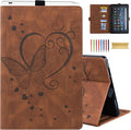 Dteck Case for All-New Amazon Fire HD 10 Tablet 13th Generation 2023 10.1 HD 10 &amp 10 Plus Tablet 11th Generation 2021 CoverMulti-Angle Stand Slim Folio Shockproof Protective Wallet Case Brown