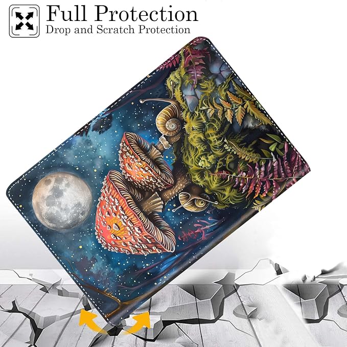 Moonlit Snails and Mushrooms