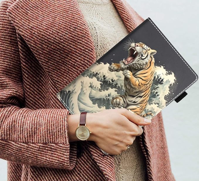 Tiger in The Sea Waves