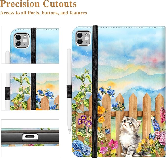 Retro Wooden Fence Cat