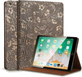 Gexmil Leather Case for Ipad 10.2 2021/2020 Cowhide Folio Cover for New iPad 9th/8th/7th Gen Genuine Leather case Also applies to iPad 10.2 case 2019 (Butterfly Pattern)