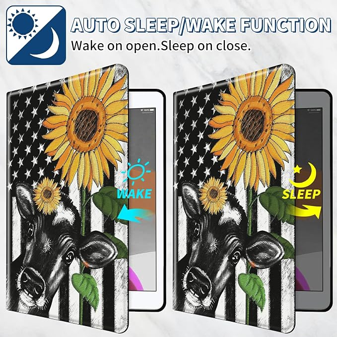 American Flag Sunflower/Cow