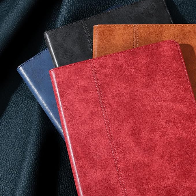 for Ipad Case Air 13-inch M4/M3/M2 2026/2025/2024(Model:A3461/A3462/A3268/A3269/A2898/A2899) Genuine Leather Cover Protective ShellAuto Wake/Sleep.Red