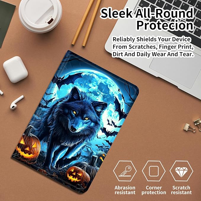 Blue Wolf With Glowing Eyes