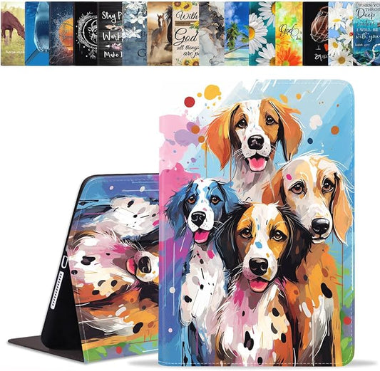 Abstract Watercolor Art Dogs